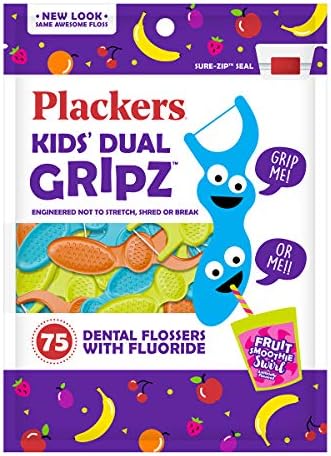 Plackers Kids Flossers - 75 Count - Pack of 3