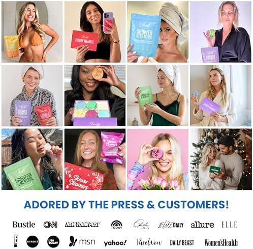 Cleverfy Shower Steamers Aromatherapy for Women and Men – Self-Care Shower Bombs for Stress Relief and Relaxation – 18 Tablets