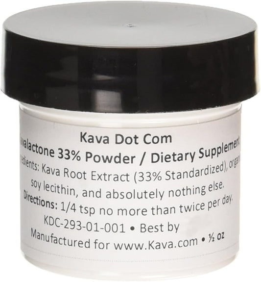 33% Kavalactone Kava Kava Extract Powder (0.5 oz)
