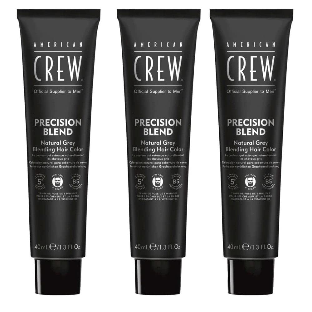 American Crew Men's Temporary Hair Color, Temporary Hair Dye, Natural Gray Coverage, Medium Ash, 1.35 Fl Oz