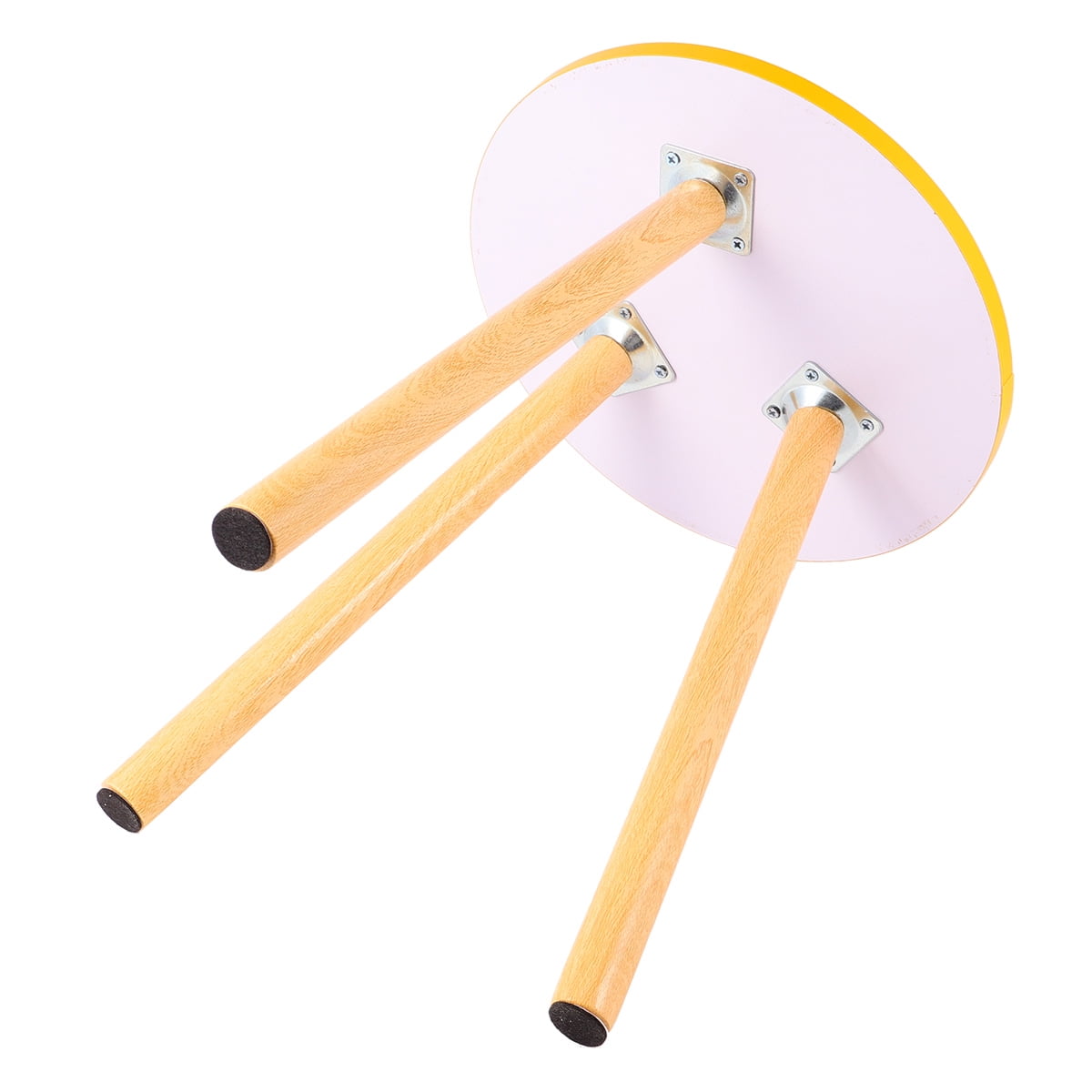 Raindrops 1Pack Modern Minimalist Coffee Table Waterproof Round Table for Yellow