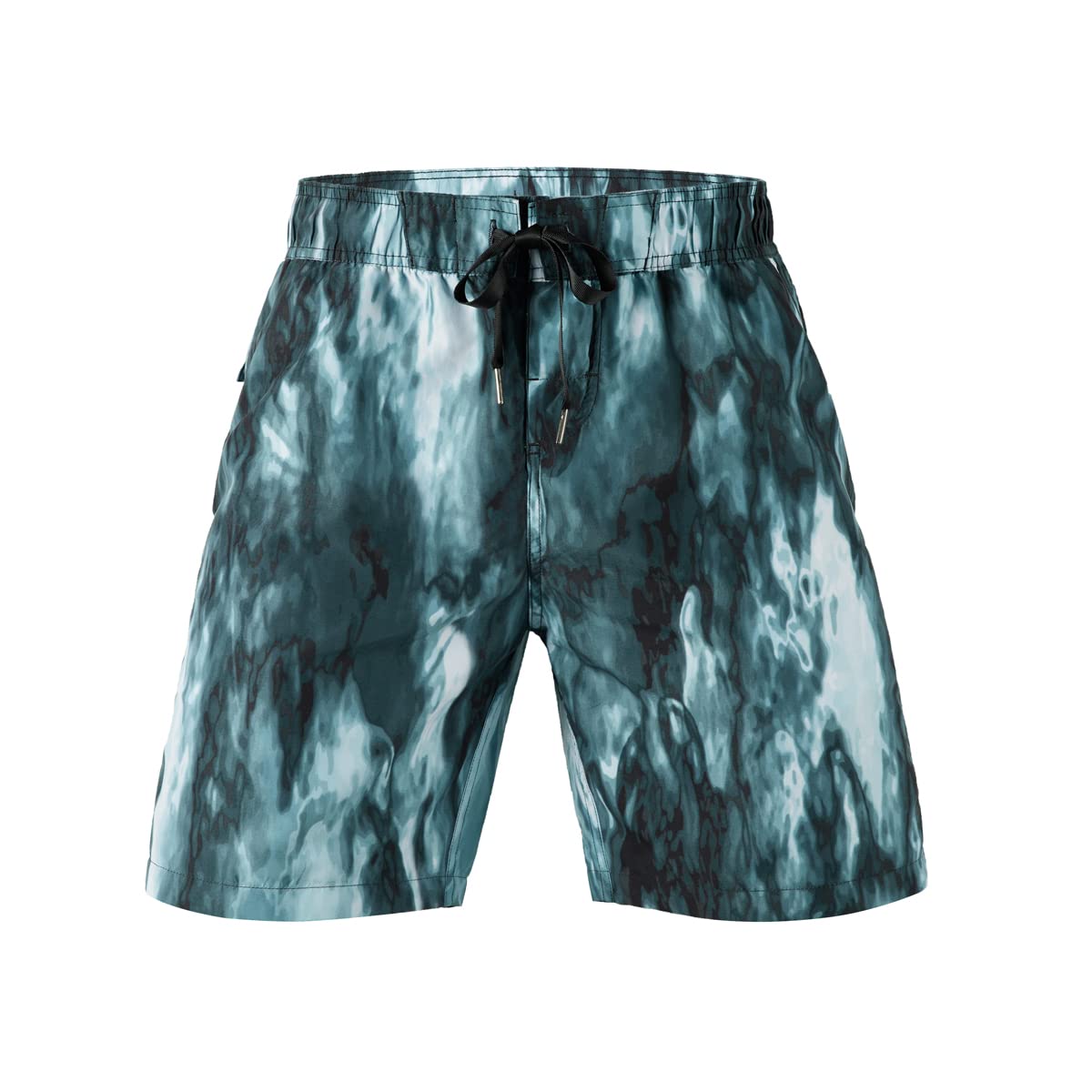 ADOREISM Men's Quick Dry Beach Board Shorts Swim Trunks with Pockets (Ocean, XL)