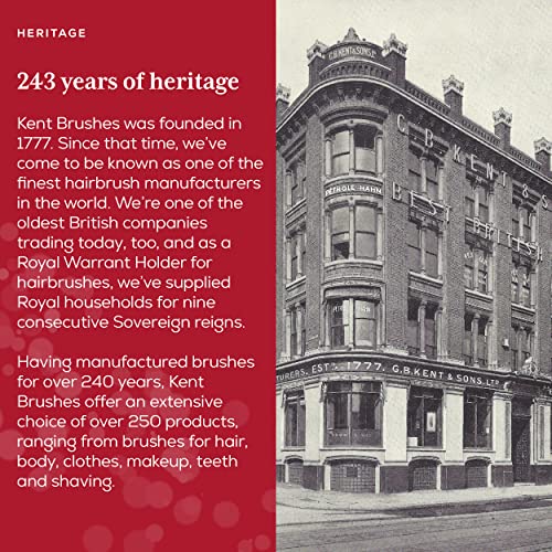 Kent 16T-16TG Fine Tooth and Wide Tooth Comb for Daily Grooming, Handmade Styling Comb for All Hair Types, Styling and Detangling Combs for Men and Women