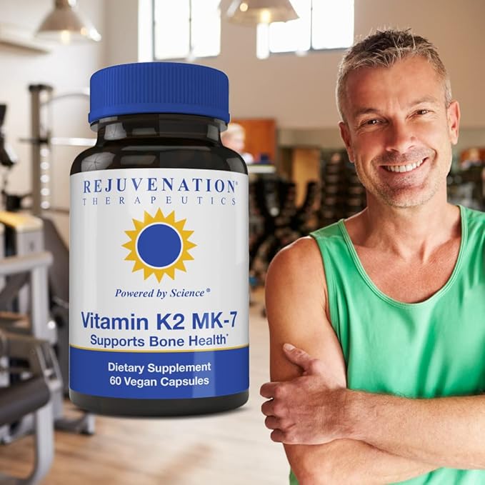 Vitamin K2 MK-7 | 60-Day Supply, High Potency (300mcg) | Easy to Swallow Vegetarian Capsules