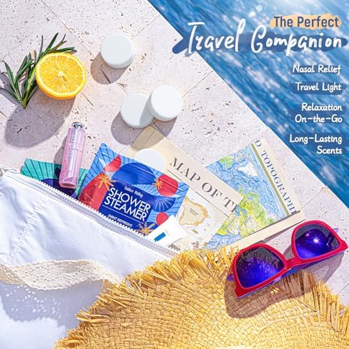 Aromatherapy & Sport Shower Steamers – 24 Pack Shower Bombs with 6 Scents, 100% Pure Essential Oils, Refreshing & Relaxing, Spa & Birthday Gifts for Women, Ideal Summer Self-Care & Father’s Day Gift