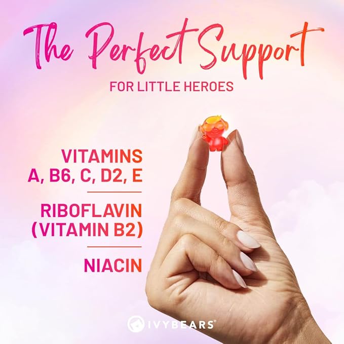 Superpower Kids | Berry-Flavored Multivitamins | Vitamin C, D2, B6, and A | Made in Germany with Expert Care