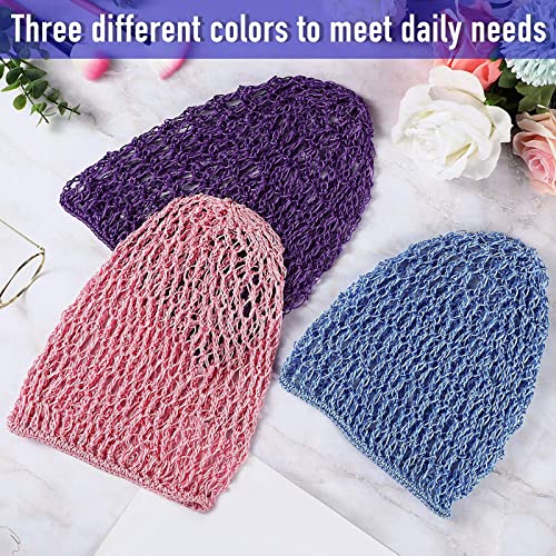 Mesh Rayon Head Bands - Hair Accessories for Women and Girls, Thick Short Long Hair Covers for Sleeping, Crochet Ornaments (Multicolor)