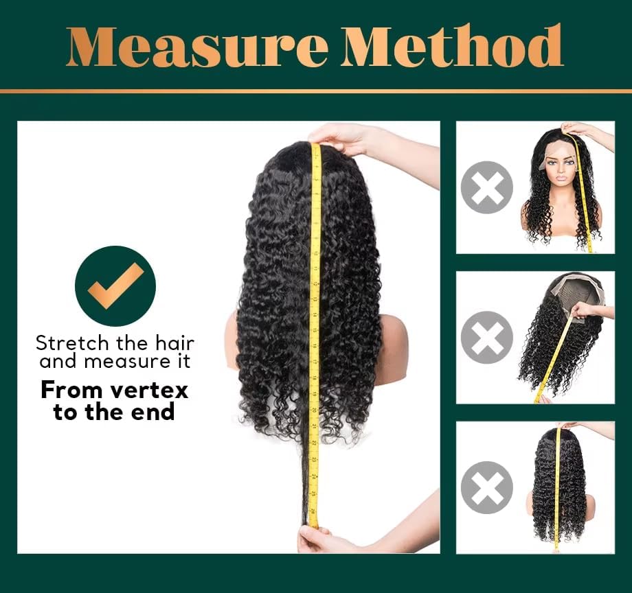 Deep Wave Lace Front Wigs Human Hair 220% Density 20 Inches HD Deep Wave Wig Human Hair Lace Front Wigs Deep Curly Human Hair Wig For Women 13x4 Deep Wave Frontal Wig Pre Plucked