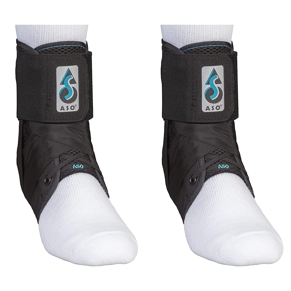 Med Spec ASO Ankle Stabilizer Bundle 264014 ASO Ankle Stabilizer (Black, Medium)