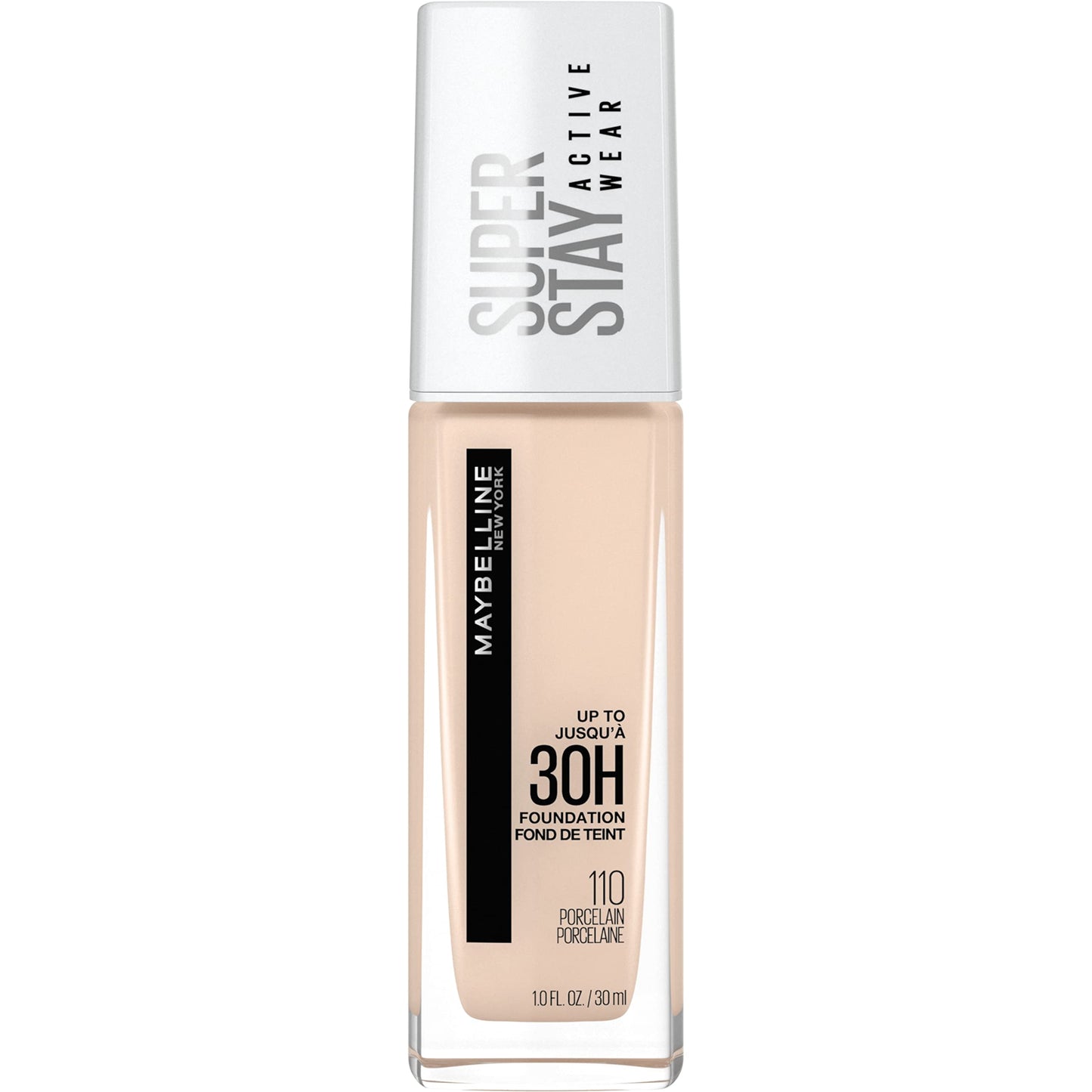 Maybelline Super Stay Full Coverage Liquid Foundation Active Wear Makeup, Up to 30Hr Wear, Transfer, Sweat & Water Resistant, Matte Finish, Porcelain, 1 Count