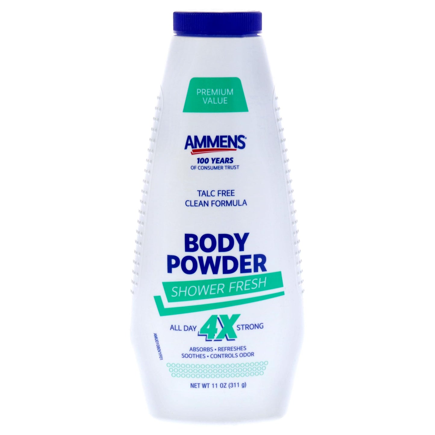 AMMENS Powder Shower Fresh Talc Free, 11 Ounce