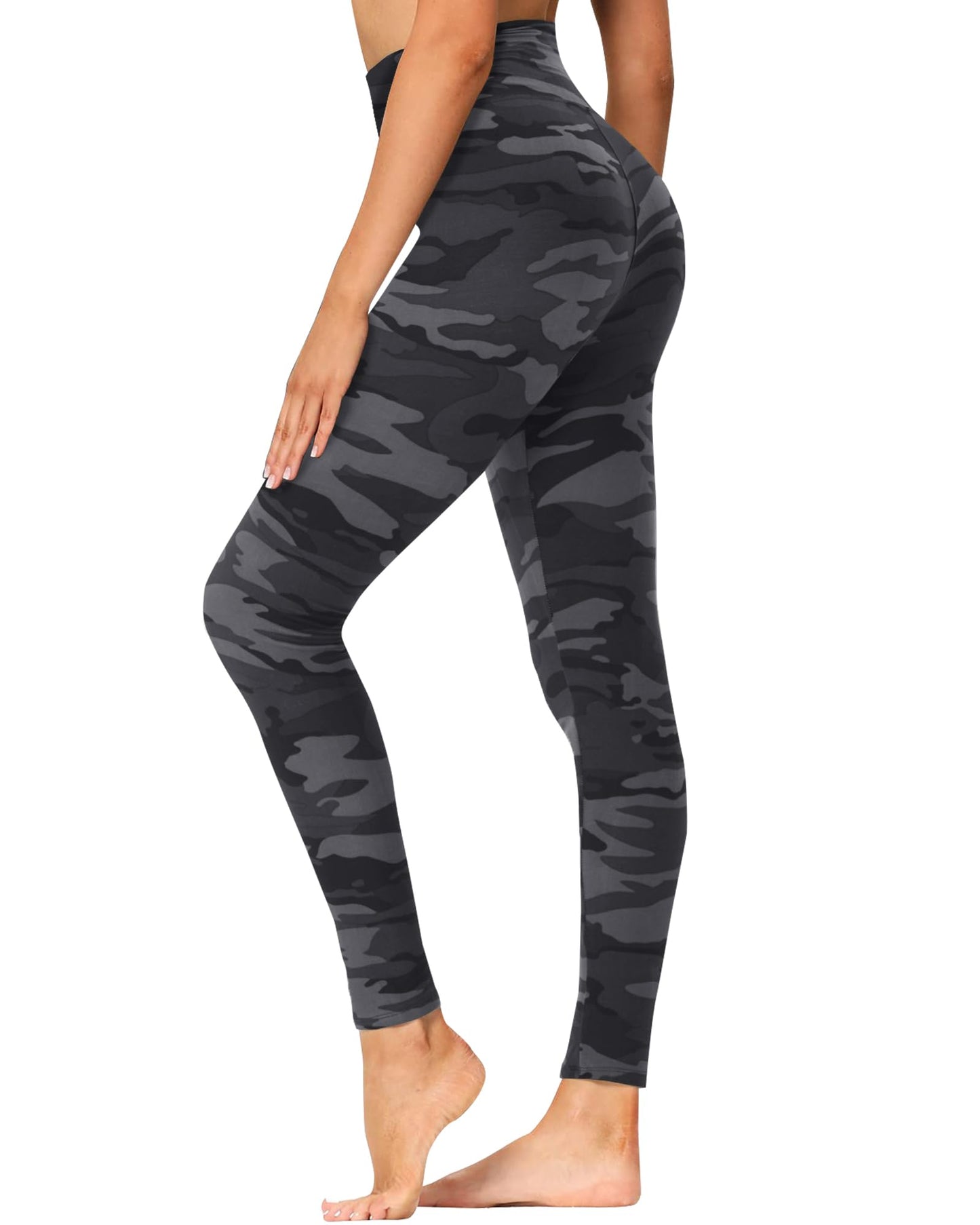 GAYHAY High Waisted Leggings for Women - Soft Opaque Slim Tummy Control Printed Pants for Running Cycling Yoga