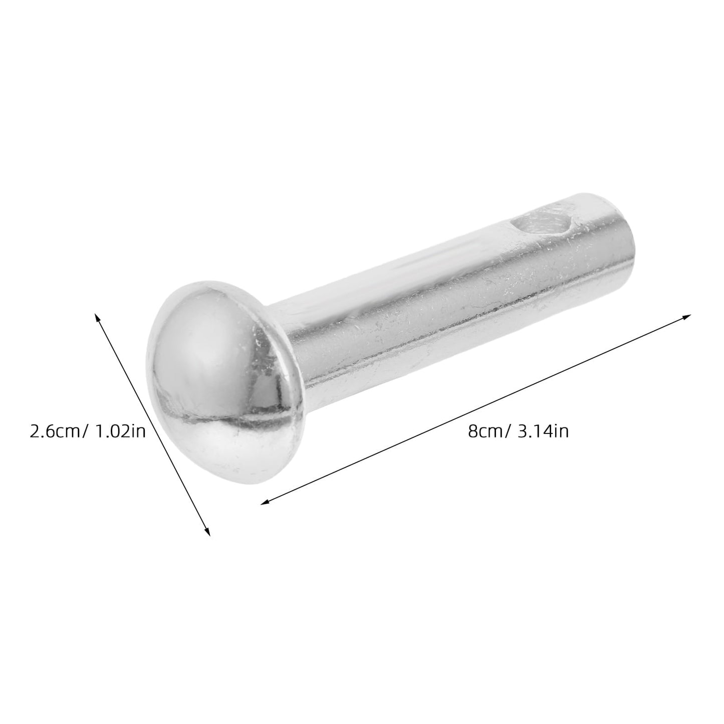 HOOWIFFY 2Pcs Iron Zinc Plated Cylindrical Hammock Chair Pin Replacement for Porch Swing 8.00X2.60X2.60CM