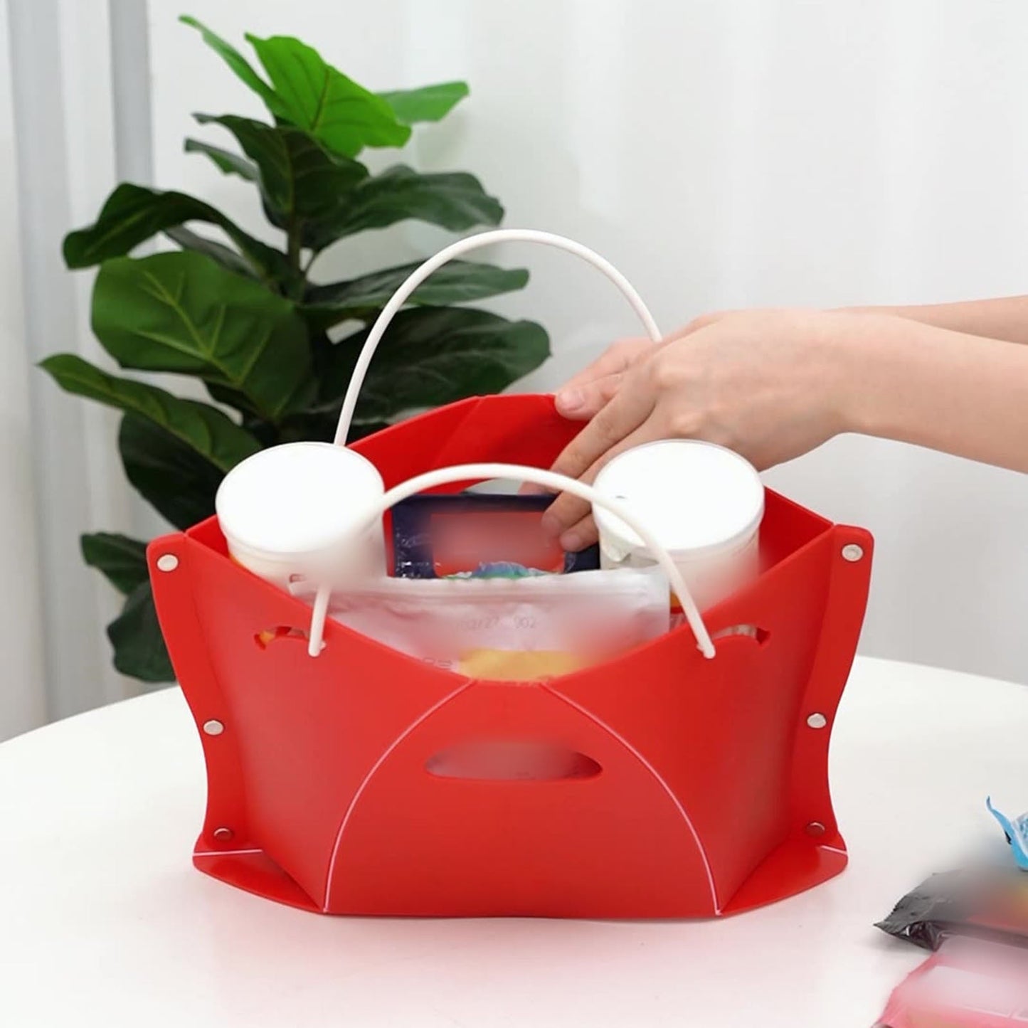 Ultralight Foldable Camp Stool - Multi-Use Portable Seat for Camping, Beach, Concerts & Airplane Footrest - Durable & Compact Travel Chair