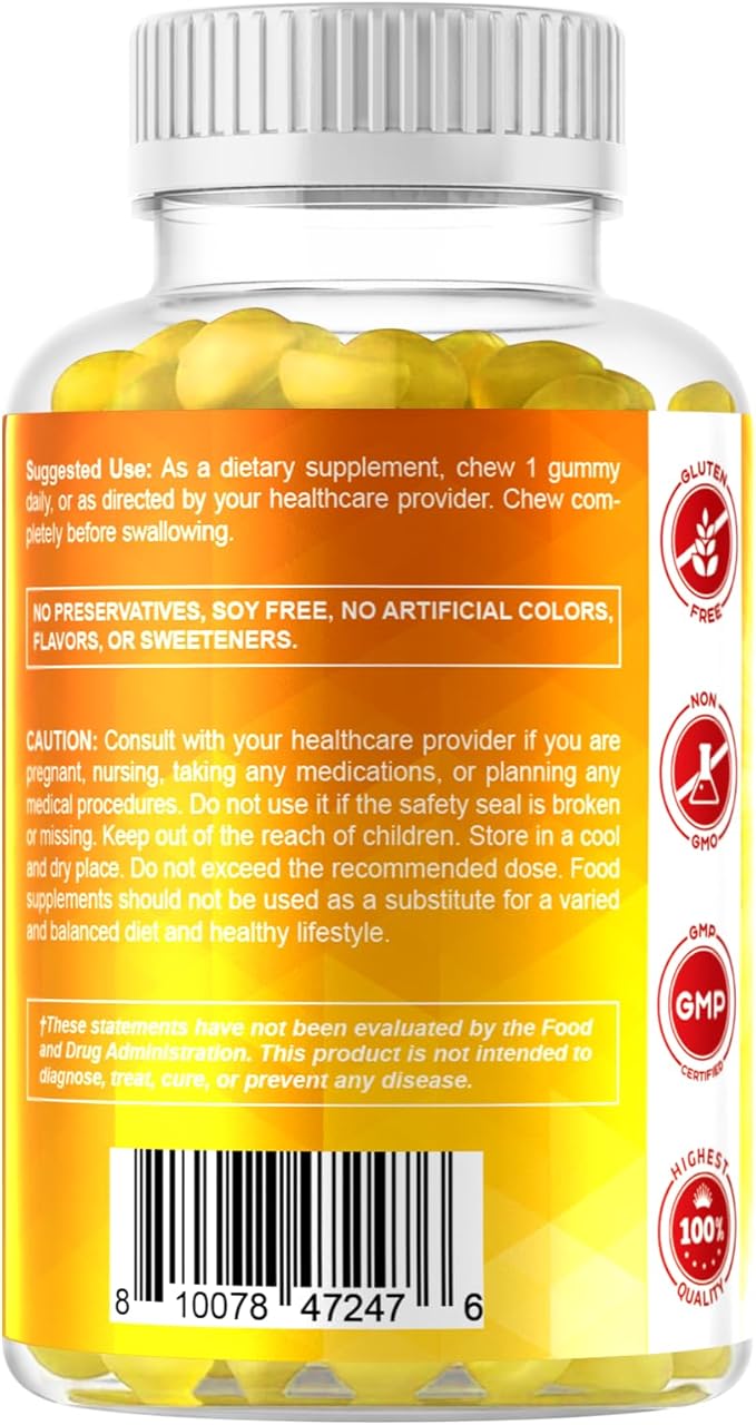 Vitamatic Sugar Free Vitamin D3 10000 IU - 120 Pectin Based Gummies - Great Taste - Healthy Bones, Mood & Immune System Function - Non-GMO - 120 Servings