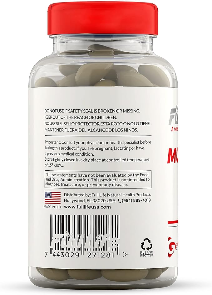 Full Life Multivita-Men Capsules - Supports Immune Health, Heart Health, Promotes Energy & Vitality - Multivitamin for Men - Dietary Supplement - 100 Capsules, 1000mg