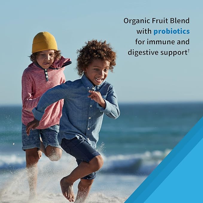 Garden of Life Kids Multivitamin Gummy with Iron+Probiotics for Immune Health & Digestion:Vitamins D, C, E, B, Zinc for Energy&Development,Vitamin Code,Non-GMO,Gluten-Free, Orange,30 Day Supply