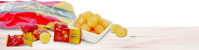 SAMSIDAE Korean Red Ginseng Candy Gold 300g - Smooth, Breath Refresher, Healthy Candy, Best Taste, Energy Candy