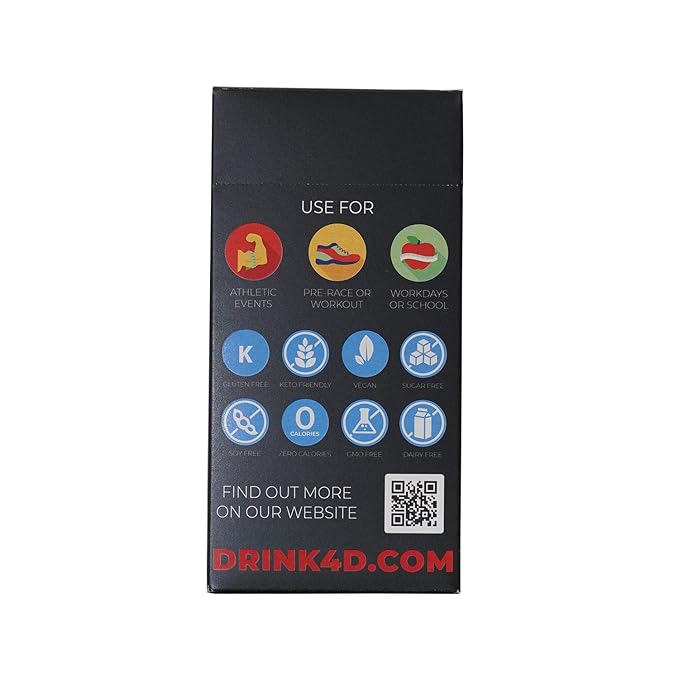 4D Clean Energy Amino-Vitamin-Energy-Supplement 25 Units In 1 Pack,, 25Count ()