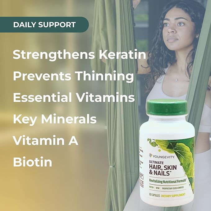 Youngevity Hair Skin and Nails Formula - 60 Capsules - 4 Bottles