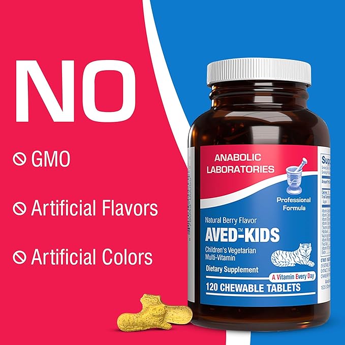 25-in-1 Kids Chewable Multivitamin - Clinically Formulated Kids Multivitamin with Iron Magnesium Vitamins A B Complex C D E Antioxidant Rich Fruit Extracts & More - Made in The USA - 1 Month Supply