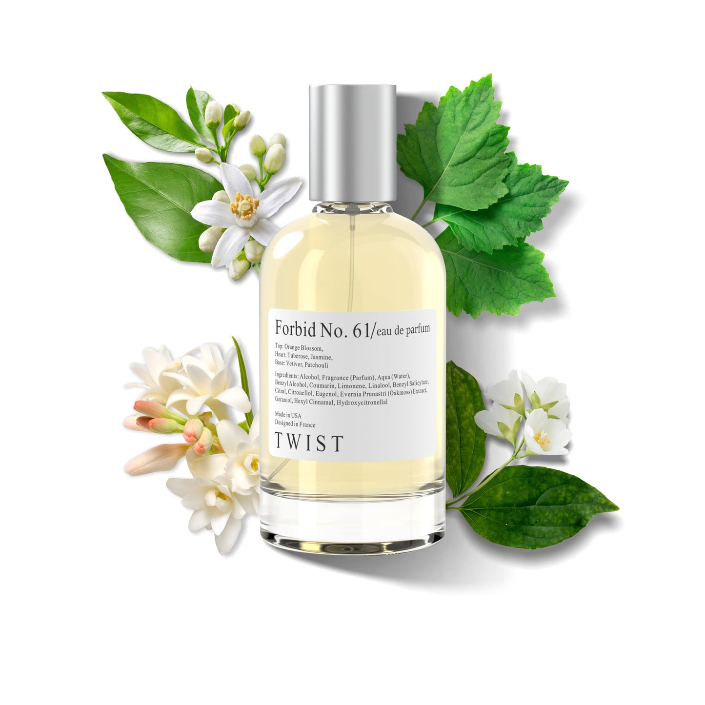 Twist Forbid No. 61 - Eau De Parfum Inspired By Giv. L'Interdit, Long-Lasting Perfume For Women, Paraben Free, Vegan, Clean Ingr