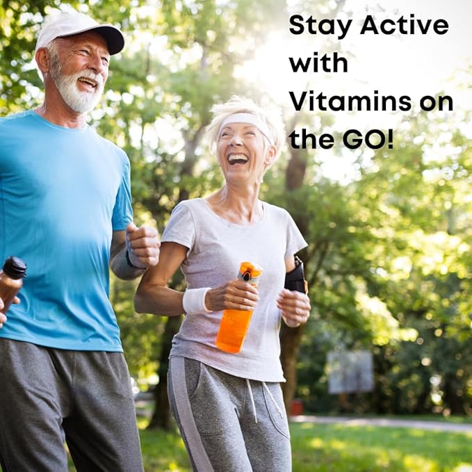 Aderogripa Immune Support Vitamins C, A & D | Liquid Supplement | 10 Natural Orange Flavor Ampoules | Boost Your Immune System | Box of 10 x 10ml Ampoules | Suplemento en Ampolletas