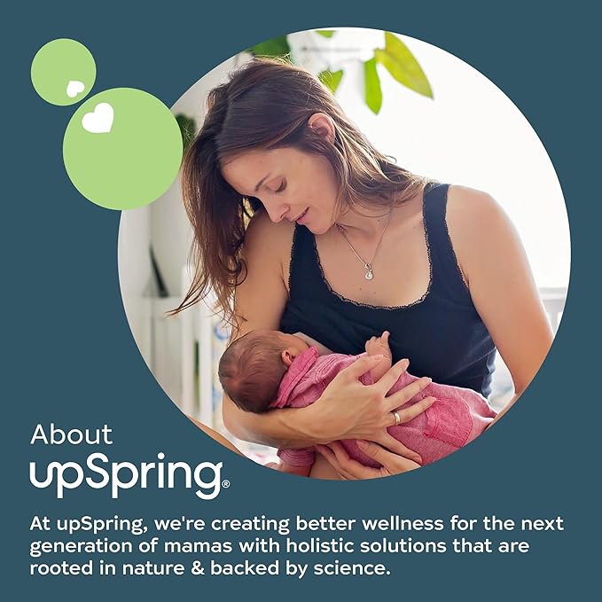UpSpring Milkflow Lactation Supplement Capsules for Milk Supply Increase, Breastfeeding Supplements Capsules with Fenugreek & Blessed Thistle, Non-GMO, Lactation Support 60 Vegan Capsules
