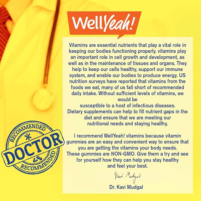 Vitamin C 1050 mg Gummies - Natural Sourced Flavors - Immune Support Dietary Supplement, Antioxidant Support - Extra Strength Vegetarian Gummy, Non-GMO, Gluten Free - 30 Servings