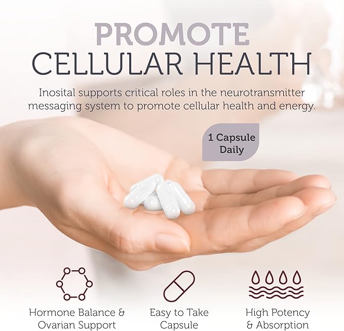 Zahler Inositol Supplement Capsules 1000mg - Mood & Nervous System Support Supplements for Women - Hormone Balance & Healthy Ovarian Function - Kosher, Gluten Free, Dairy Free - 120 Count