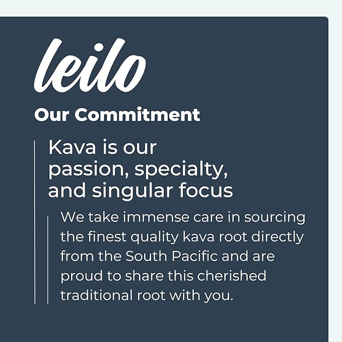 LEILO Kava Root Capsules | 500mg of Noble Extract/Serving to Support Stress and Promote Relaxation | (60 Vegan Capsules)