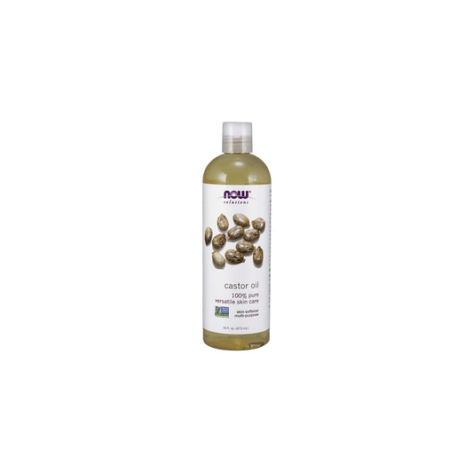 Now Solutions Castor Oil, 100 % Pure, 16-Ounce