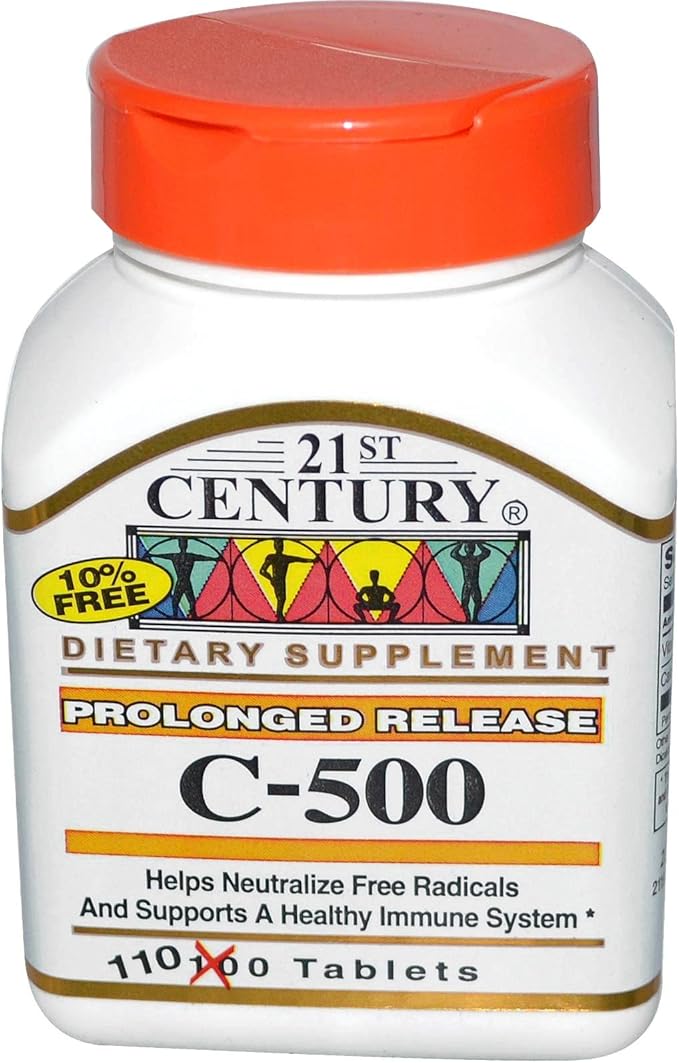 21st Century C 500 mg Prolonged Release Tablets, 110 Count (21190)