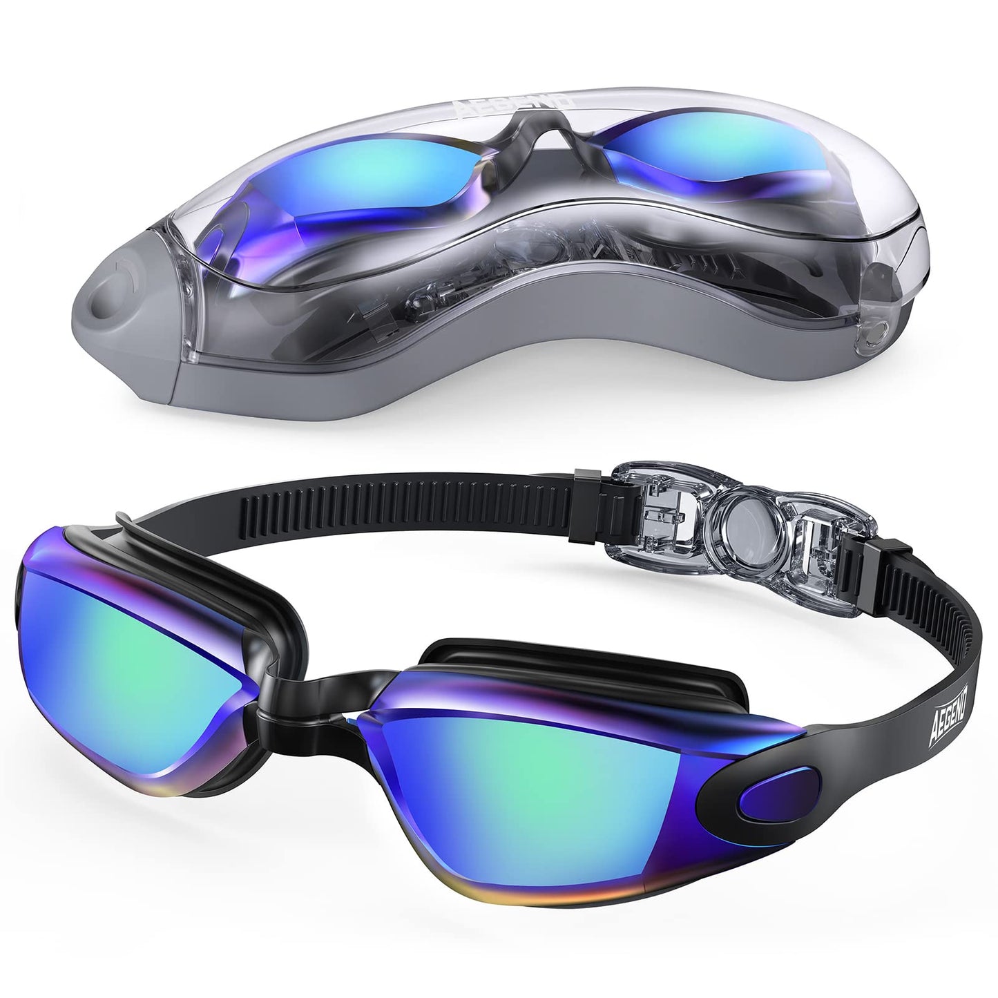 Aegend Swim Goggles, Swimming Goggles No Leaking Full Protection Adult Men Women Youth
