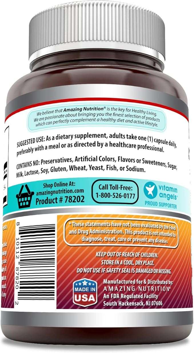 Amazing Formulas Niacin Supplement | 500 Mg Per Serving | 180 Capsules | Non-GMO | Gluten-Free | Made in USA