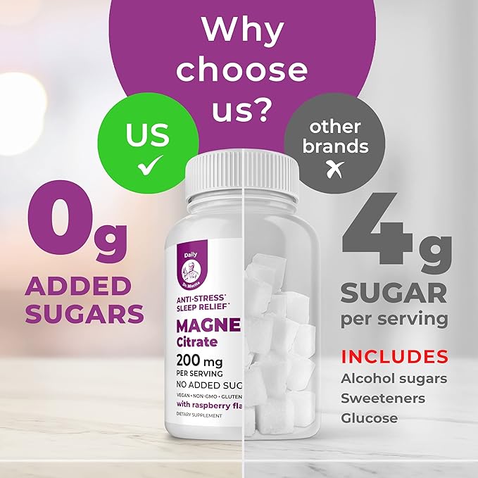 Vitamin D Gummies for Kids&Adults 2000 IU and Magnesium Gummies - healthy Vitamin D3 Supplements 1000IU - Vegetarian Gelatin-Free Immune Support with Sugar-Free Magnesium Calm Chews for Kids&Adults