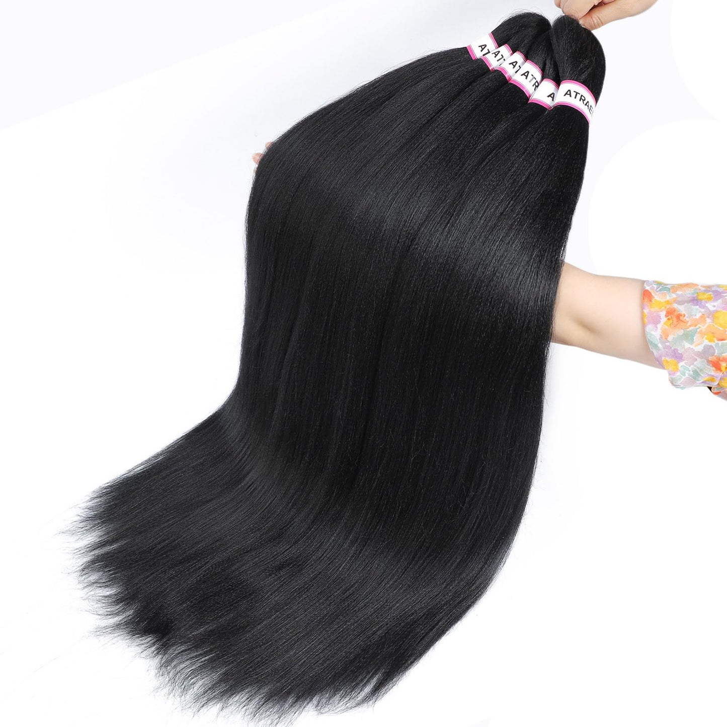 ATRAENTE Pre Stretched Braiding Hair 22 Inch 8 Packs Long Braiding Hair Prestretched For Box Braids Soft Yaki Texture Lightweight Natural For Daily Use And Holidays