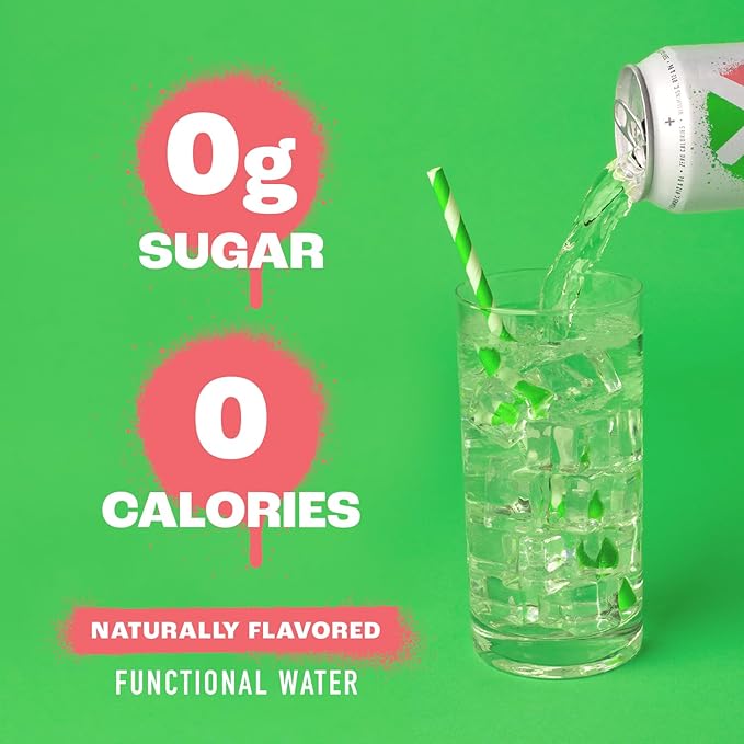 Yesly Functional Water, Kiwi Strawberry, Naturally Flavored Still Water with Electrolytes, Magnesium, Potassium, Vitamin C, B6 & B12, Zero Sugar, No Artificial Sweeteners, 16 Fl Oz Cans, 12 Pack
