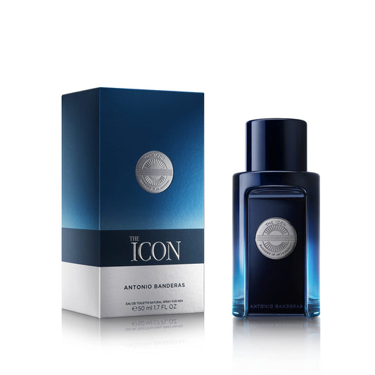 Banderas Antonio The Icon Eau De Perfume For Men - Long Lasting - Virile, Elegant, Trendy And Sexy Scent - Wood, Amber, And Sand