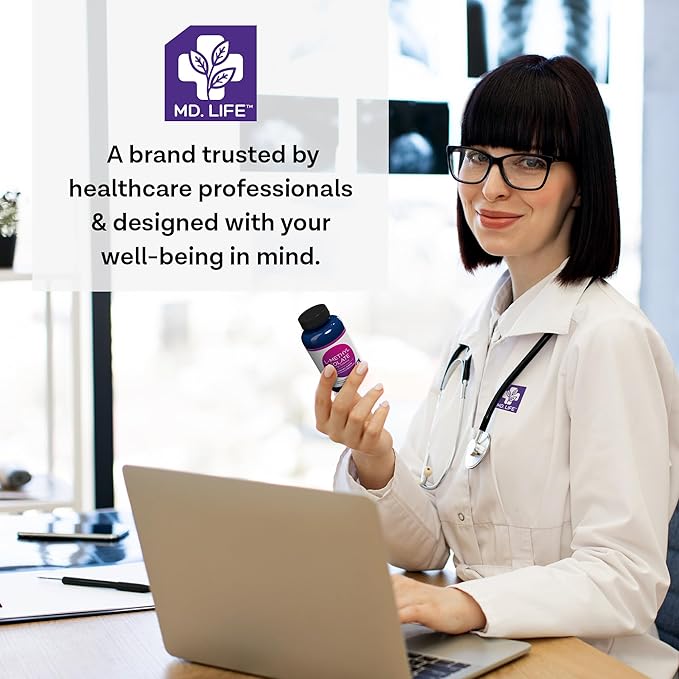 MD Life L-Methylfolate 5mg - Professional-Grade Active Methylfolate Supplement - Maximum Potency MTHFR Supplements - L methylfolate 5mg 120 Capsules - Essential Amino Acids