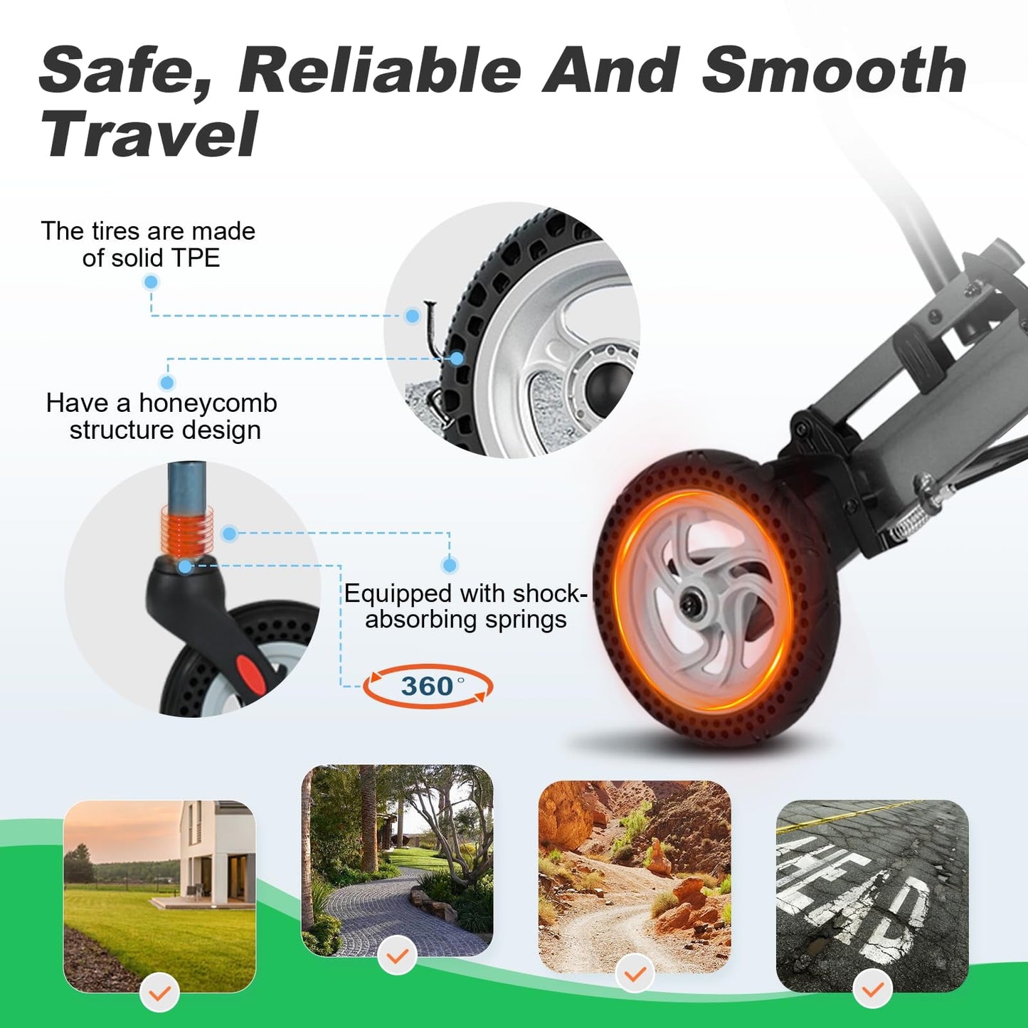 20lbs Ultra-Lightweight Foldable Wheelchair for Adults & Seniors, 220lbs Capacity, 8" Honeycomb Tires & Detachable Cushion for Travel, Hospital, Home (Blue)