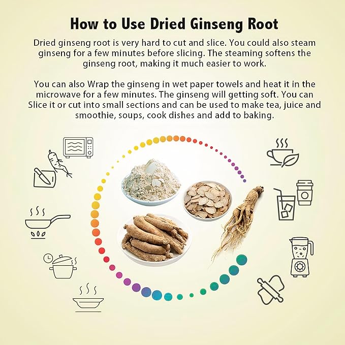 Zen American Wisconsin Ginseng - Small Long Root - Premium Quality Panax Ginseng. Boosts Body Immunity, Energy for Men & Women (8 Oz, Small Long Root-8oz)