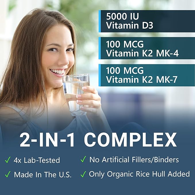 5-in-1 Magnesium Complex and Vitamin D3 K2