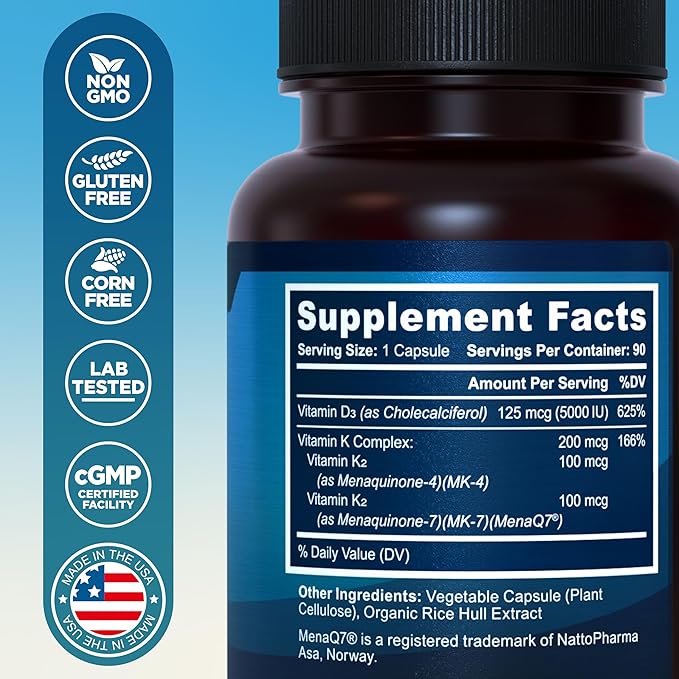 5-in-1 Magnesium Complex and Vitamin D3 K2