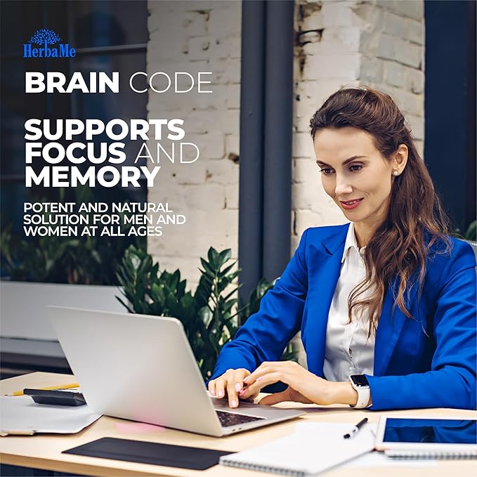 Brain Code Nootropic Brain Supplement for Memory and Focus | Supports Cognitive Health & Mental Clarity, Enhance Concentration | 90 Capsules