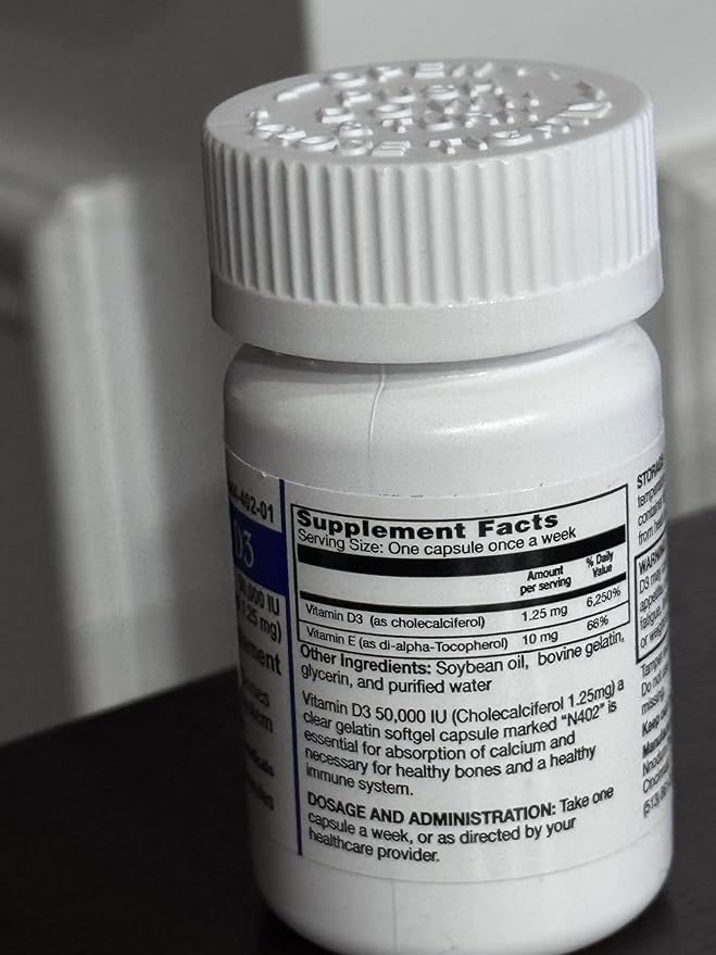 Ziks Vitamin D3 50000 IU 30 Softgels for Healthy Bones and Immune System