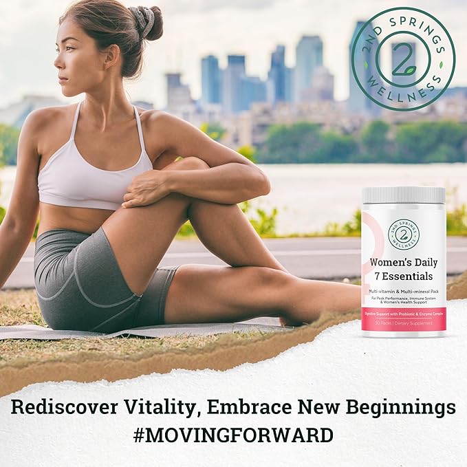 Women's Daily 7 Essentials, Vitamin D3+K2 Chewables & Super B-100 Complex Bundle