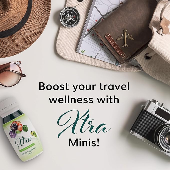 Univera Xtra Minis, Multimineral fruites Complex, 15 Natural Ingredients, Stress Management, Focus & Clarity, Joint Comfort, Antioxidant Protection - 3.38 Fl Oz (Pack of 20)