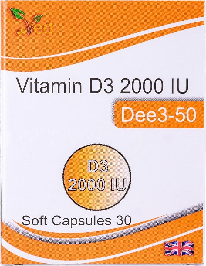 VED Vitamin D3 2000 IU SOFTGEL Capsule (15X2)