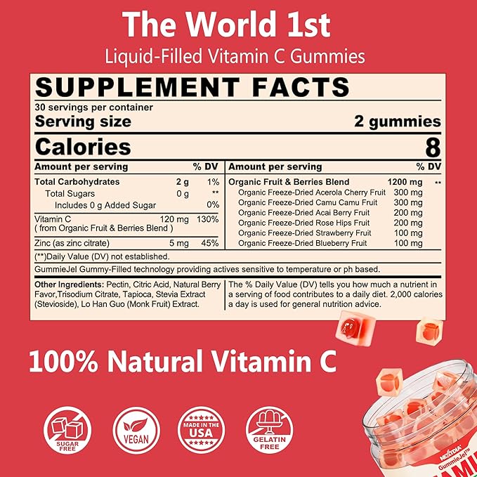 2 Pack Vegan Vitamin D3 5000IU K2 Gummies+ 1 Pack Whole Food Vitamin C Gummies
